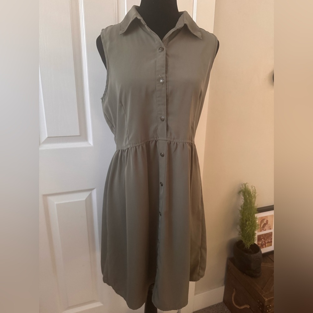 Maurices Olive Green Sleeveless Dress